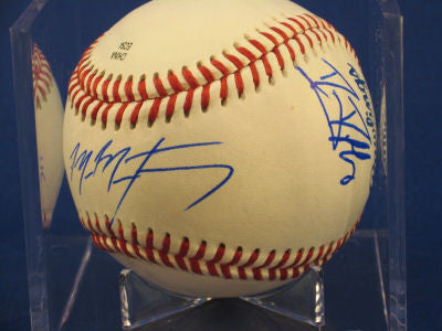 Mike Montgomery Danny Duff signed Baseball Auto