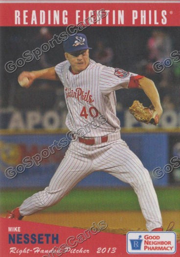 2013 Reading Fightins Phils Updated SGA 2nd Mike Nesseth