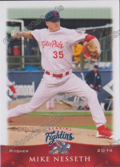 2014 Reading Fightin Phils Mike Nesseth