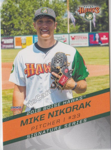 2018 Boise Hawks Mike Nikorak