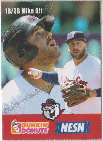 2018 Pawtucket Red Sox Dunkin Donuts SGA Mike Olt