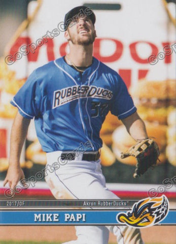 2017 Akron RubberDucks Mike Papi