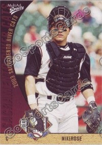 2003 Sacramento River Cats Multi-Ad Mike Rose