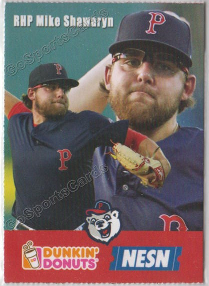 2018 Pawtucket Red Sox Dunkin Donuts SGA Mike Shawaryn