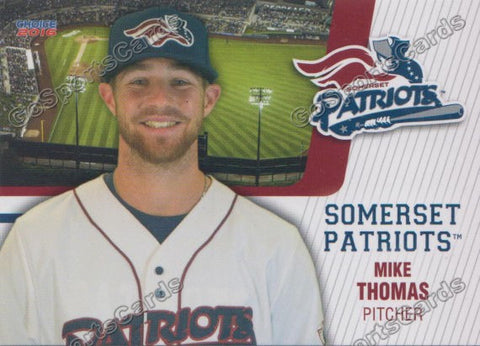 2016 Somerset Patriots Mike Thomas