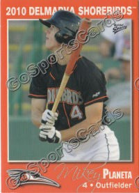 2010 Delmarva Shorebirds Michael Mikey Planeta