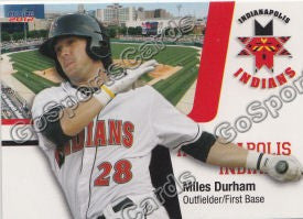 2012 Indianapolis Indians Miles Durham