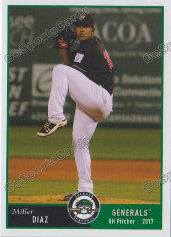 2017 Jackson Generals Miller Diaz