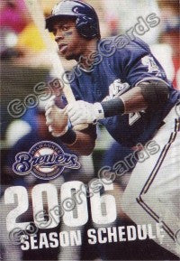 2006 Milwaukee Brewers Weeks Pocket Schedule