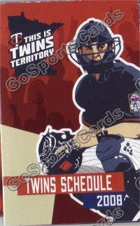 2008 Minnesota Twins Mauer Pocket Schedule