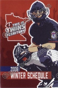 2008 Minnesota Twins Winter Mauer Pocket Schedule