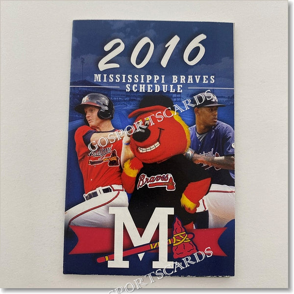 2016 Mississippi Braves Pocket Schedule