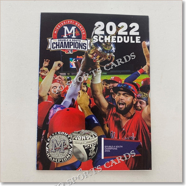 2022 Mississippi Braves Pocket Schedule South Champions