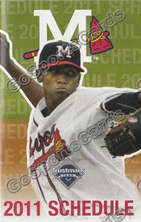 2011 Mississippi Braves Pocket Schedule (Randall Delgado)