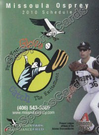 2010 Missoula Osprey Pocket Schedule