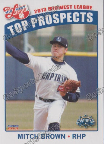 2013 MidWest League Top Prospect Mitch Brown