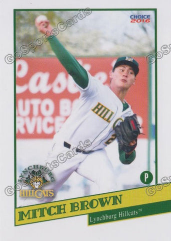 2016 Lynchburg Hillcats Mitch Brown