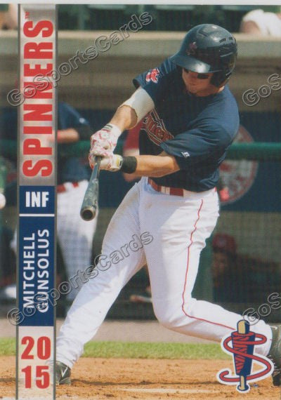 2015 Lowell Spinners Mitchell Gunsolus