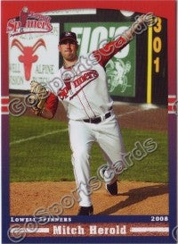 2008 Lowell Spinners Mitch Herold