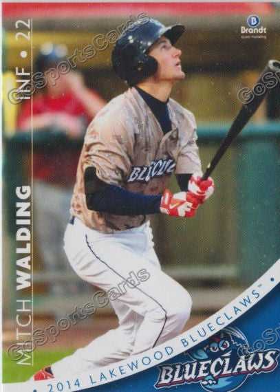 2014 Lakewood BlueClaws Mitch Walding