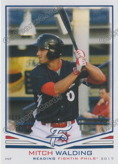 2017 Reading Fightin Phils Mitch Walding