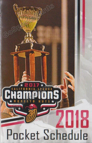 2018 Modesto Nuts Pocket Schedule