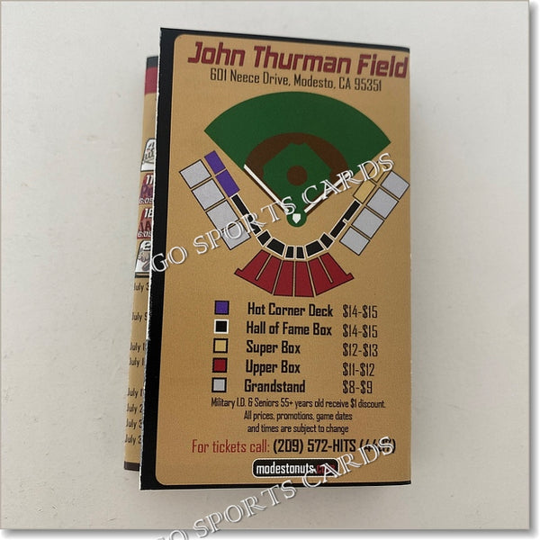 2022 Modesto Nuts Pocket Schedule