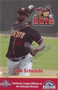 2006 Modesto Nuts Pocket Schedule