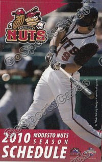 2010 Modesto Nuts Pocket Schedule (Flat)