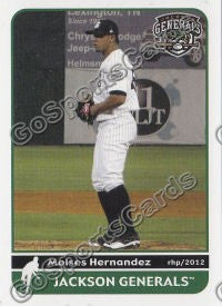 2012 Jackson Generals Moises Hernandez