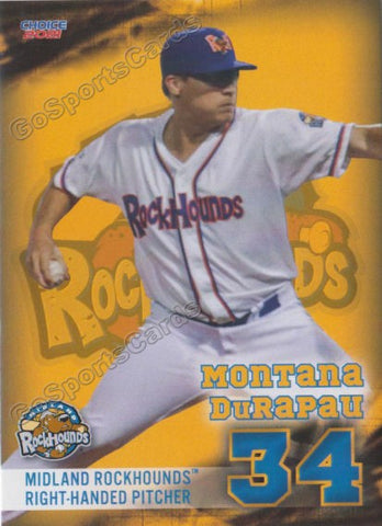 2021 Midland Rockhounds Montana DuRapau