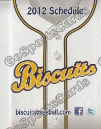 2012 Montgomery Biscuits Pocket Schedule