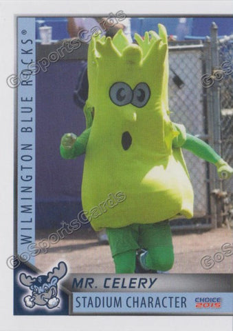 2015 Wilmington Blue Rocks Mr Celery Mascot