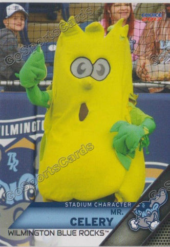 2017 Wilmington Blue Rocks Mr Celery Mascot