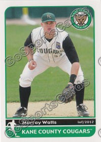 2012 Kane County Cougars Murray Watts