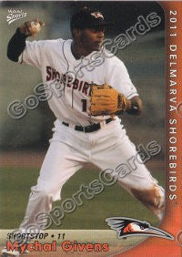 2011 Delmarva Shorebirds Mychal Givens