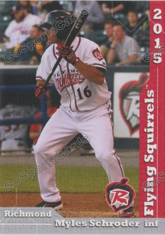 2015 Richmond Flying Squirrels Myles Schroder
