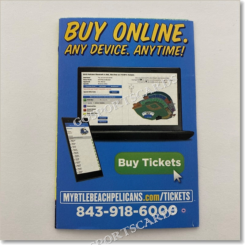 2017 Myrtle Beach Pelicans Pocket Schedule – Go Sports Cards 2017-myrtle-beach-pelicans-pocket-schedule-go-sports-cards