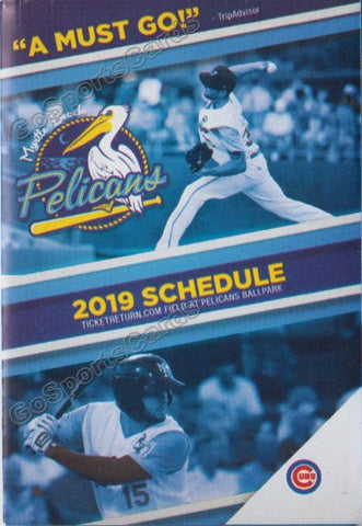 2019 Myrtle Beach Pelicans Pocket Schedule
