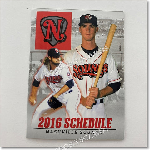 2016 Nashville Sounds Pocket Schedule