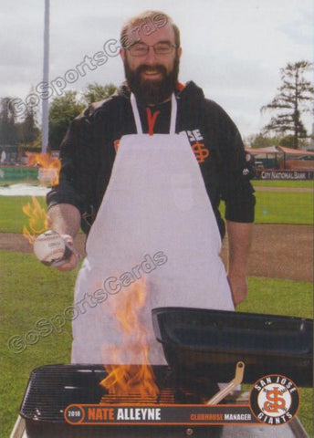 2018 San Jose Giants Nate Alleyne