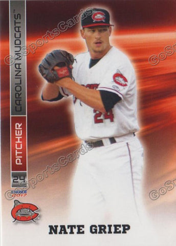 2017 Carolina Mudcats Nate Griep