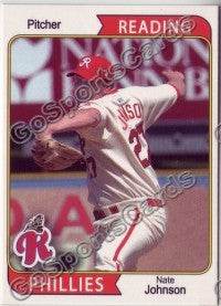 2007 Reading Phillies #13 Nate Johnson