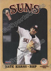 2012 Hagerstown Suns Nathan Nate Karns