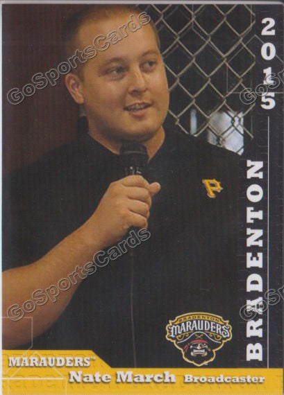 2015 Bradenton Marauders Nate March