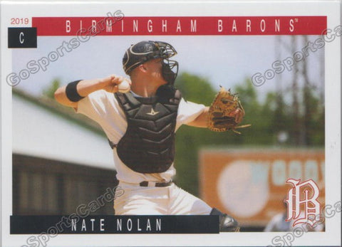 2019 Birmingham Barons Nate Nolan