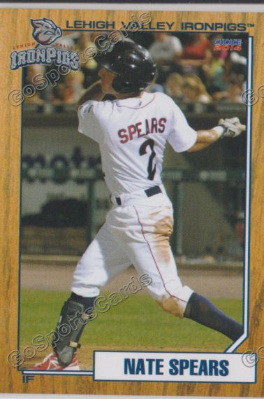 2014 Lehigh Valley IronPigs 2nd Nate Spears