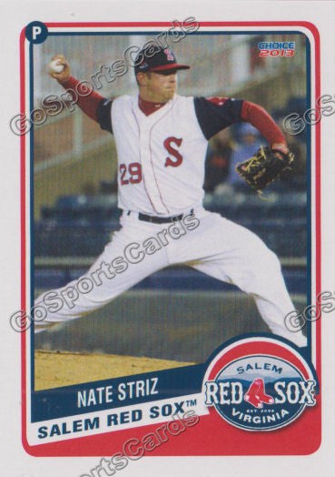 2013 Salem Red Sox Nate Striz