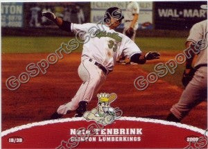 2009 Clinton LumberKings Nate Tenbrink