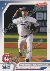 2012 Chattanooga Lookouts Nathan Eovaldi